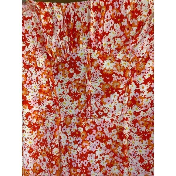 Sky to moon women’s strapless, a pop of floral mini dress size - Picture 6 of 7